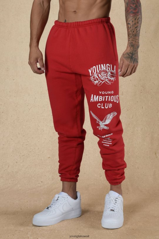 Youngla Clothing - YoungLA الرجال 233 الركضون الخالدون يسقطون 22" هوت الأحمر 4L466B850 ملابس